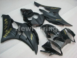 Black and Matte Black with Gold Stickers Factory Style - YZF-R6 06-07 Fairing Kit Vehicles & Parts > Vehicle Parts &