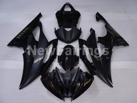 Black and Matte Black with Golden Stickers Factory Style - YZF-R6 08-16 Fairing Kit Vehicles & Parts > Vehicle Parts &
