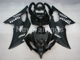 Black and Matte Black with White Stickers Factory Style - YZF-R6 08-16 Fairing Kit Vehicles & Parts > Vehicle Parts &