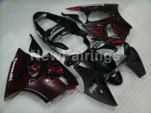 Load image into Gallery viewer, Black and Red Flame NINJA ZX 6R 00 02 Fairing Kit Vehicles