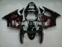 Load image into Gallery viewer, Black and Red Flame NINJA ZX 6R 00 02 Fairing Kit Vehicles