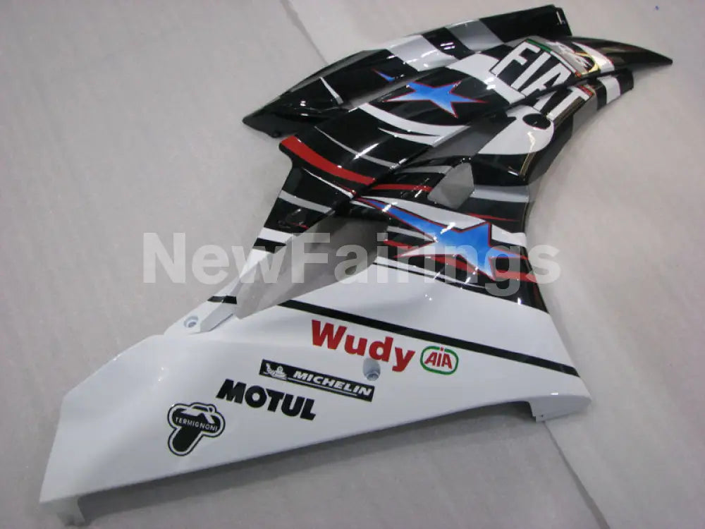 Black and White FIAT - YZF-R6 06-07 Fairing Kit Vehicles & Parts > Vehicle Parts & Accessories > Motor Vehicle Parts >