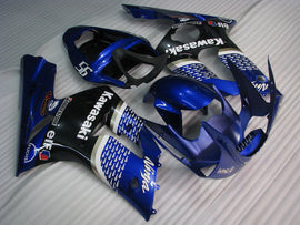 Blue and Black FUCHS - NINJA ZX-6R 03-04 Fairing Kit