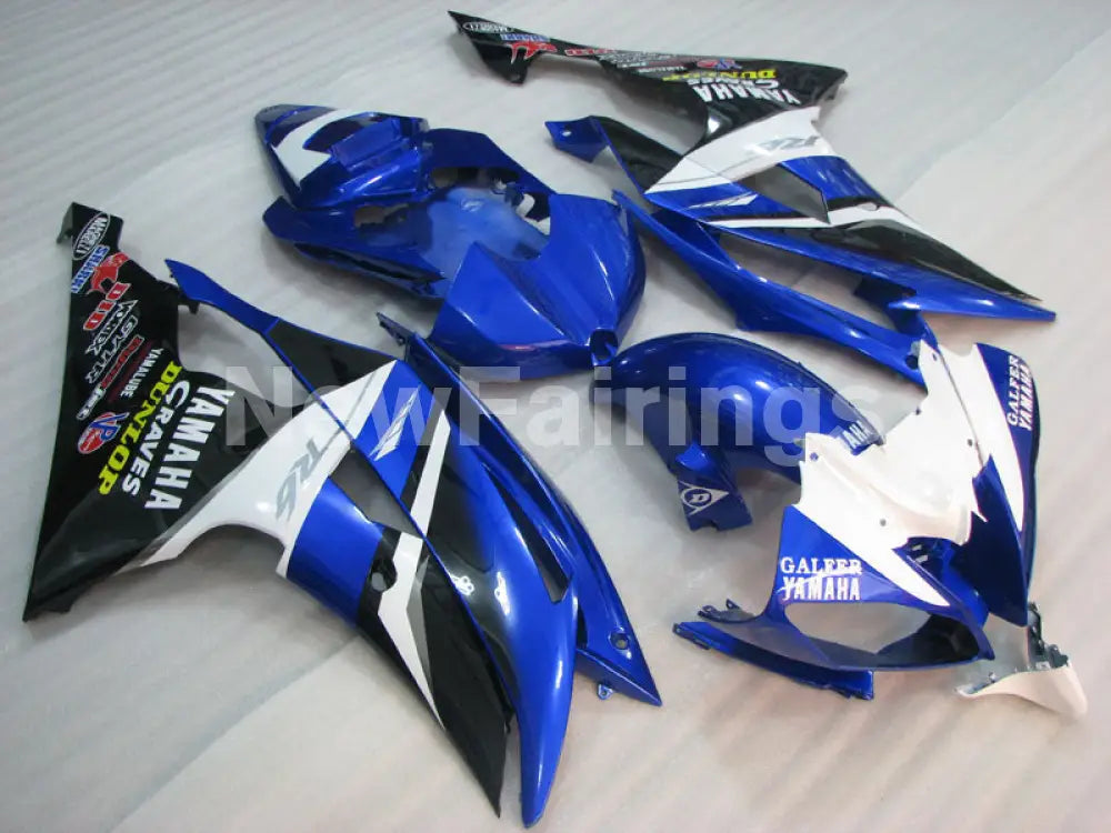 Blue White and Black Dunlop - YZF-R6 08-16 Fairing Kit Vehicles & Parts > Vehicle Parts & Accessories > Motor Vehicle