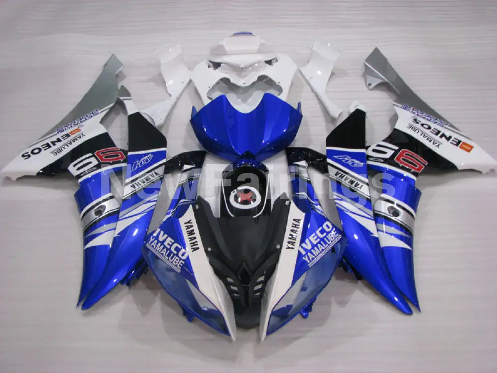 Blue White and Black ENEOS with Number 99 - YZF-R6 08-16 Fairing Kit Vehicles & Parts > Vehicle Parts & Accessories >