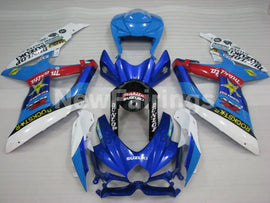 Blue and White ROCKSTAR - GSX-R600 08-10 Fairing Kit