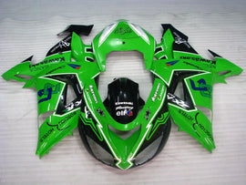 Green and Black alpinestars - NINJA ZX-10R 06-07 Fairing