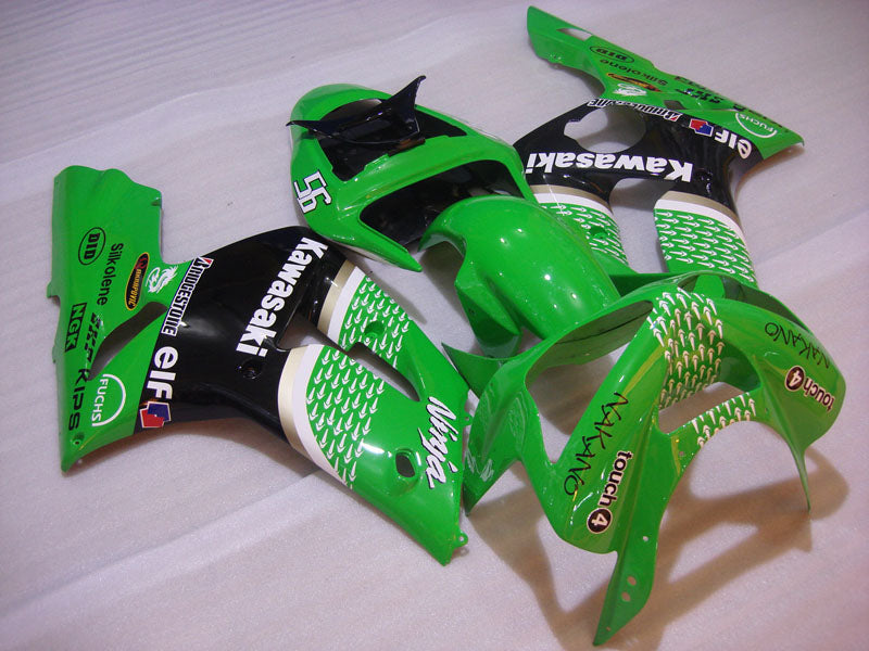 Green Black FUCHS - NINJA ZX-6R 03-04 Fairing Kit