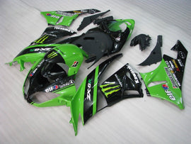 Green and Black Monster - NINJA ZX-6R 09-12 Fairing Kit