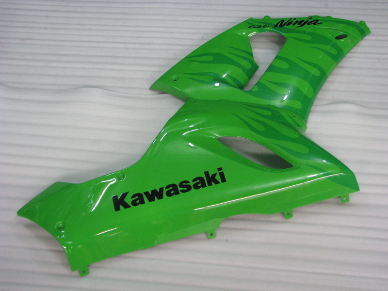Green Flame - NINJA ZX-6R 05-06 Fairing Kit - Vehicles &