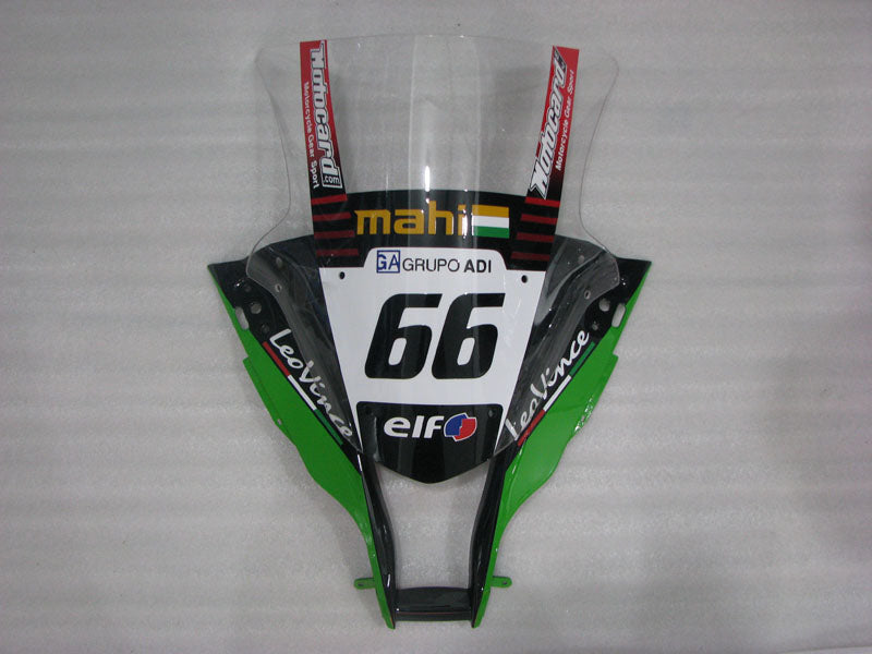 Green and Red Black Motocard - NINJA ZX-10R 11-15 Fairing