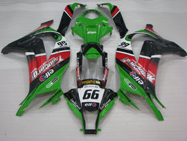 Green and Red Black Motocard - NINJA ZX-10R 11-15 Fairing