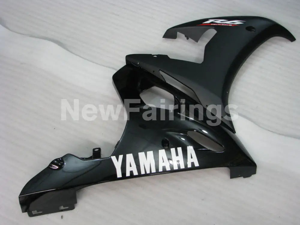 Matte Black and Gloss Black with White Decals Factory Style - YZF-R6 03-04 Fairing Kit Vehicles & Parts > Vehicle Parts