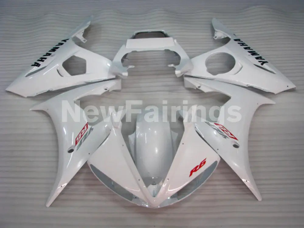 Pearl White Factory Style - YZF-R6 03-04 Fairing Kit Vehicles & Parts > Vehicle Parts & Accessories > Motor Vehicle