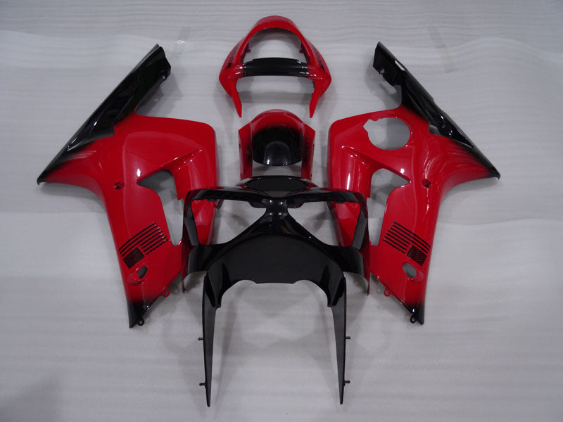 Red and Black Factory Style - NINJA ZX-6R 03-04 Fairing Kit