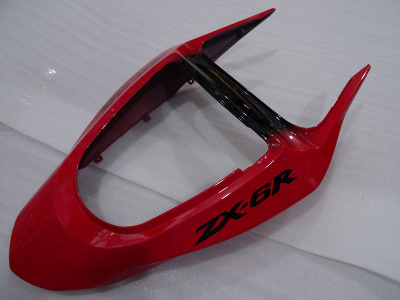 Red and Black Factory Style - NINJA ZX-6R 03-04 Fairing Kit