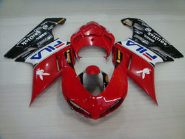 Red and Black FILA - Ducati 848/1098/1198 07-11 Fairing Kit