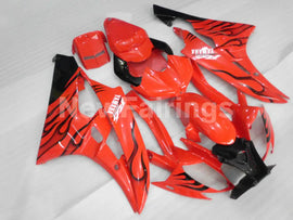 Red and Black Flame- YZF-R6 06-07 Fairing Kit Vehicles & Parts > Vehicle Parts & Accessories > Motor Vehicle Parts >