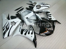 Load image into Gallery viewer, White and Black Flame - YZF-R6 03-04 Fairing Kit Vehicles &amp; Parts > Vehicle Parts &amp; Accessories > Motor Vehicle Parts >