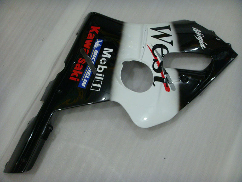 White and Black West - NINJA ZX-12R 00-01 Fairing Kit