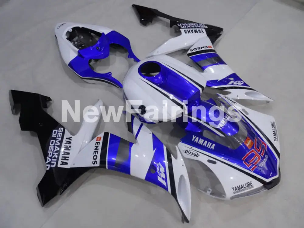 White and Blue Black ENEOS - YZF-R1 04-06 Fairing Kit