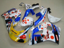 Load image into Gallery viewer, White and Blue Yellow Dark Dog - GSX-R600 96-00 Fairing Kit