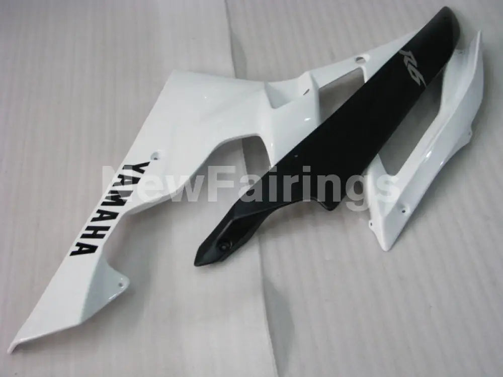 White and Matte Black Factory Style - YZF-R6 06-07 Fairing Kit Vehicles & Parts > Vehicle Parts & Accessories > Motor