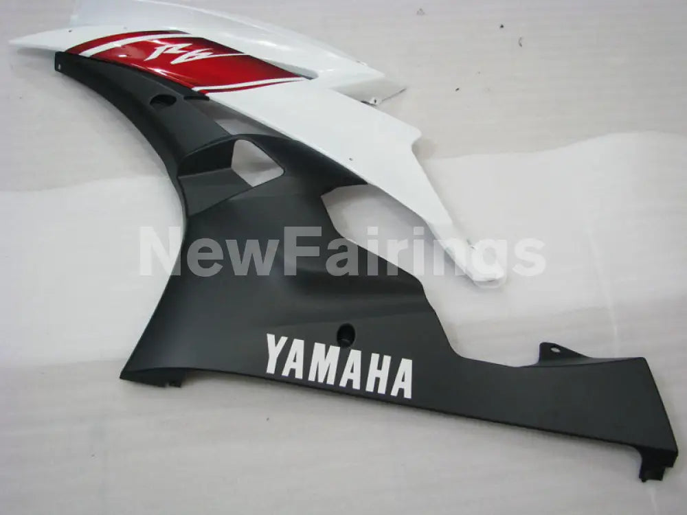 White and Wine Red Matte Black Factory Style - YZF-R6 06-07 Fairing Kit Vehicles & Parts > Vehicle Parts & Accessories
