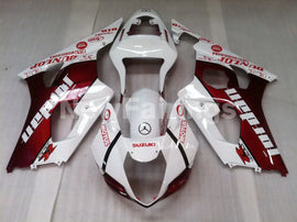 Wine Red and White Jordan - GSX - R1000 03 - 04 Fairing Kit